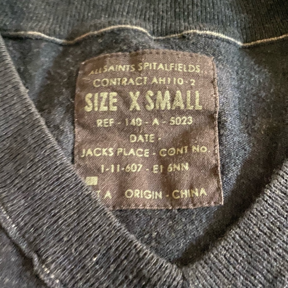 All Saints Wool Boyfriend Sweater XS